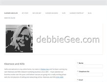 Tablet Screenshot of debbiegee.com